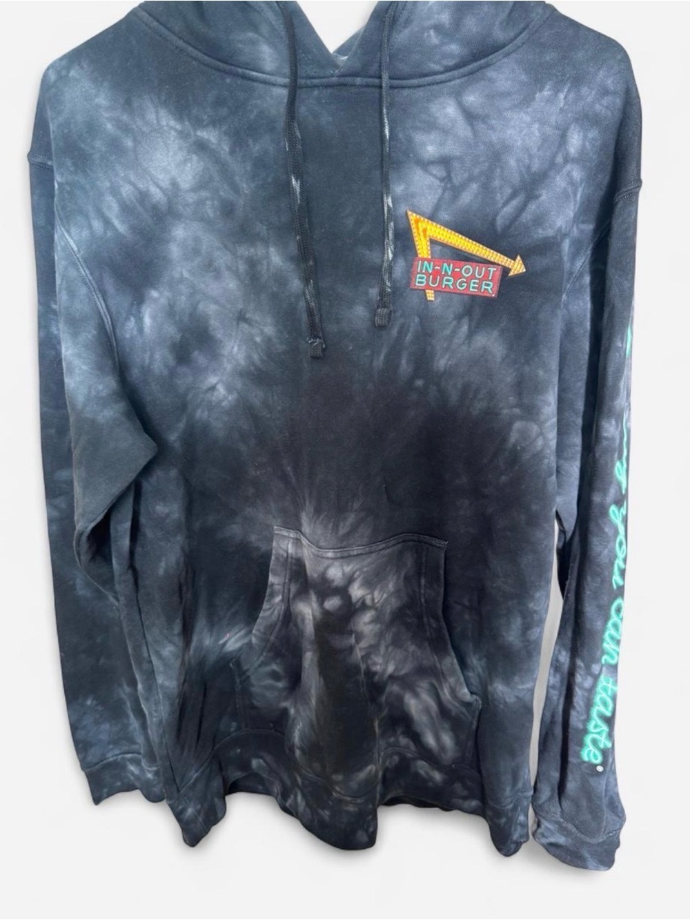 Men’s Black Tie-Dye In-N-Out Hoodie